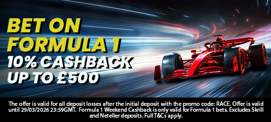Formula1WeekendCashbackMarch2026
