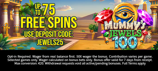 Up to 75 Free Spins