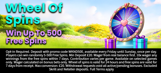 WeekendWheelOfSpinsMarch2026