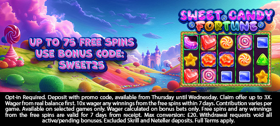 Up to 75 Free Spins