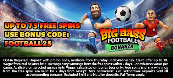Up to 75 Free Spins