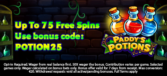 Up to 75 Free Spins
