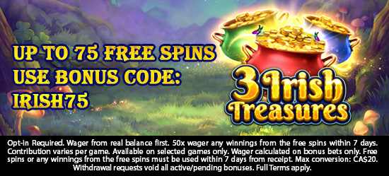 Up to 75 Free Spins