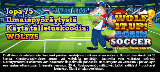 Jopa 75 Ilmaispyöräytystä