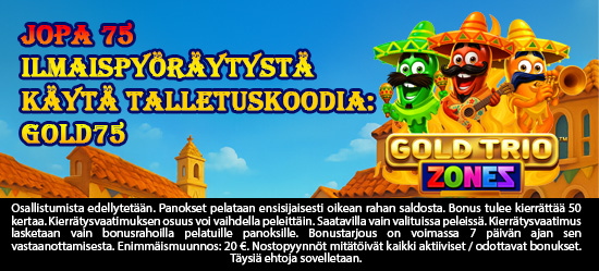 Jopa 75 Ilmaispyöräytystä