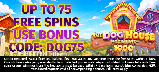 Up to 75 Free Spins