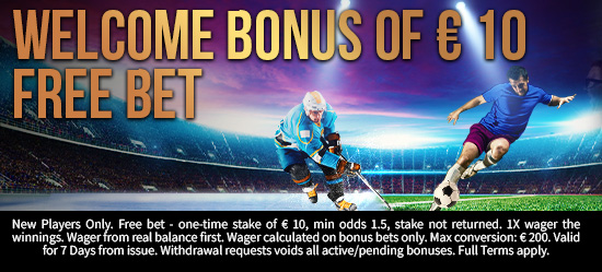 Deposit Min. €10 and Get €10 Free Bet-en-ie-mga