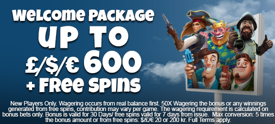 More About Welcome Package up to 600 + Free Spins Welcome Package up to 600 + Free Spins