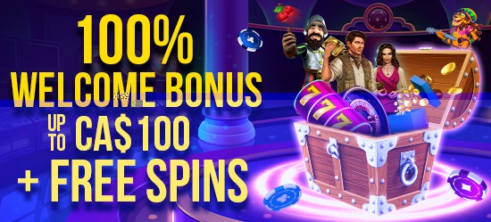 100% up to $ CA100 + Free Spins