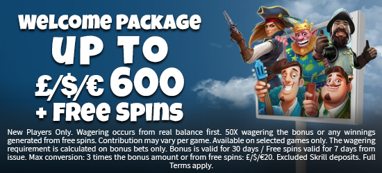 More About Welcome Package up to 600 + Free Spins Welcome Package up to 600 + Free Spins