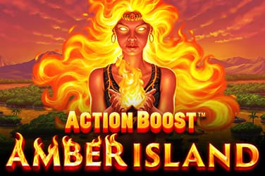 Action Boost Amber Island Slot Logo