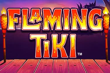 Flaming Tiki Slot Logo