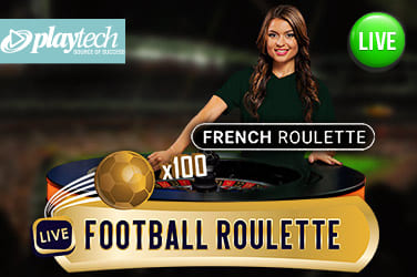 Football French Roulette Slot Logo